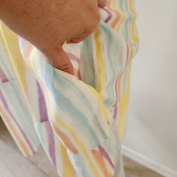 Time and Tru Women's Woven Print Dress with Flounce Hem V-Neck Size XXL - Picture 11 of 15